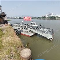 河北大型河道水面水生植收割船