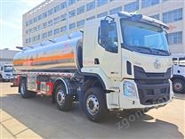 柳汽乘龍H5三軸26方鋁合金油罐車_運輸介質汽油可拉18噸